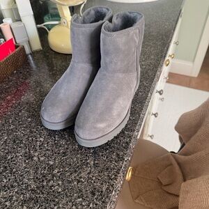 UGG Gray Cory Ankle Boots never worn